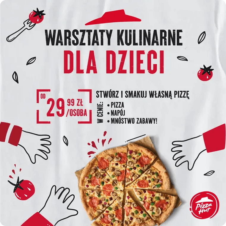 Warsztaty kulinarne dla dzieci w Pizza Hut!